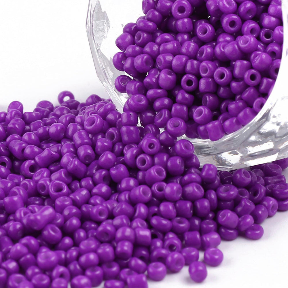 Purple - 12/0 Baked On Colour (50g) - Seed Beads