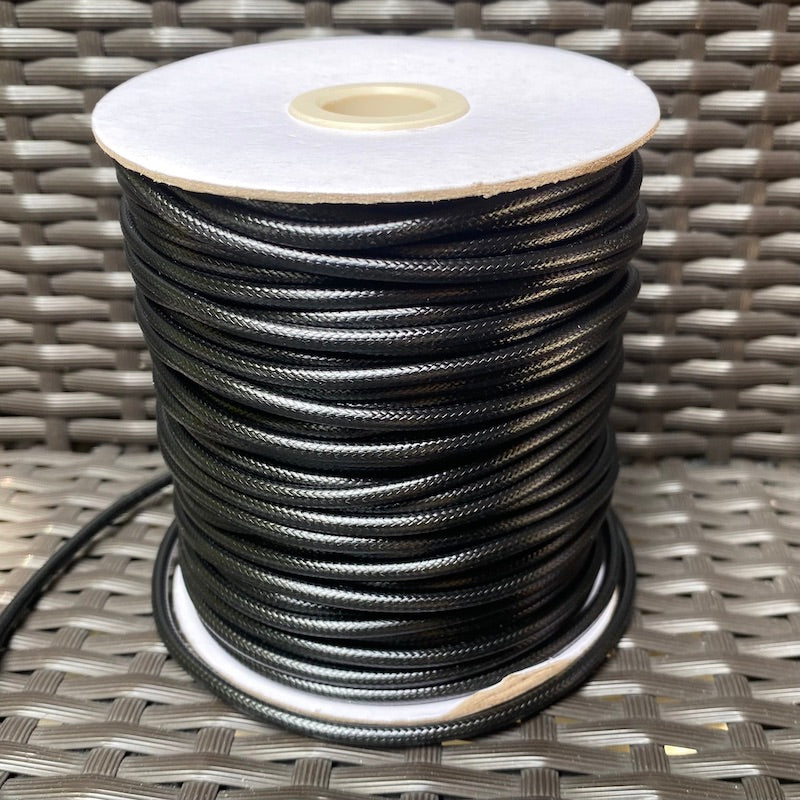 3mm Korean Waxed Cord (5m) - Black