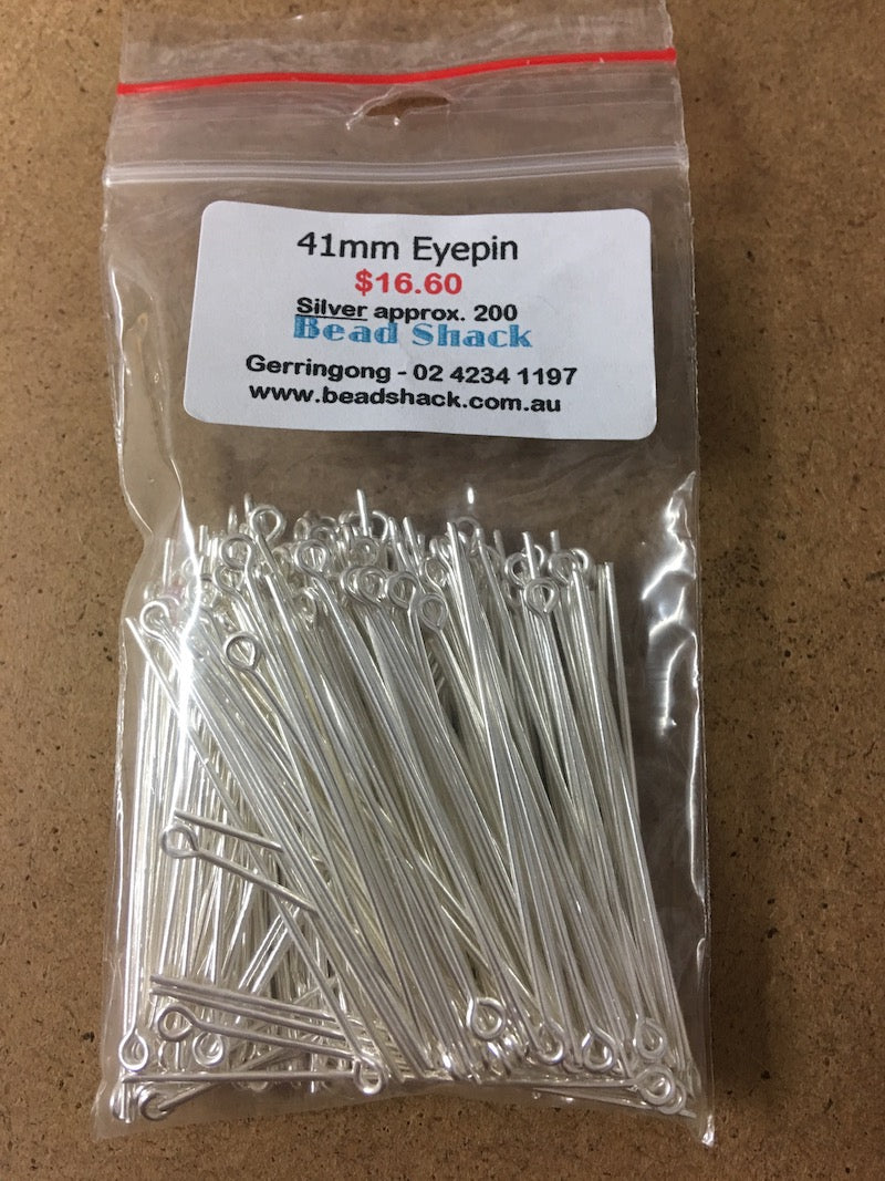 41mm Eyepin - Silver - Bead Shack