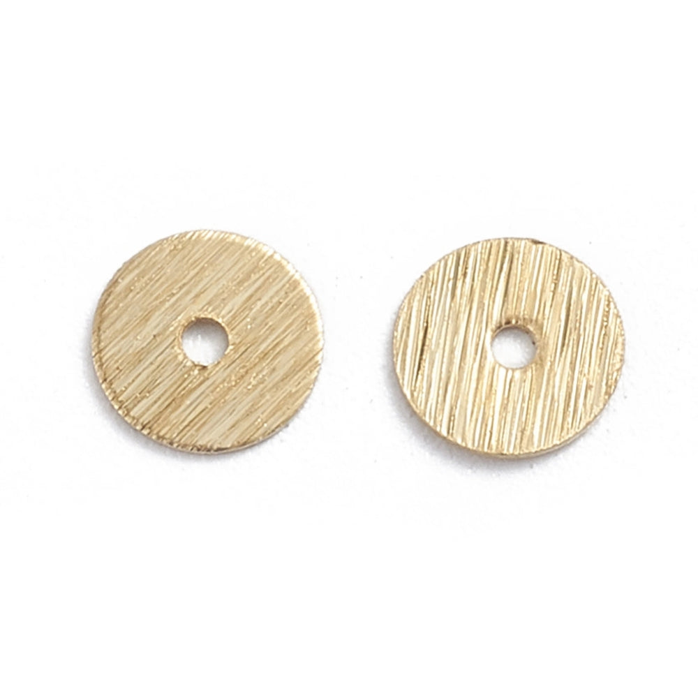 6mm Spacer (50) - Brushed Gold