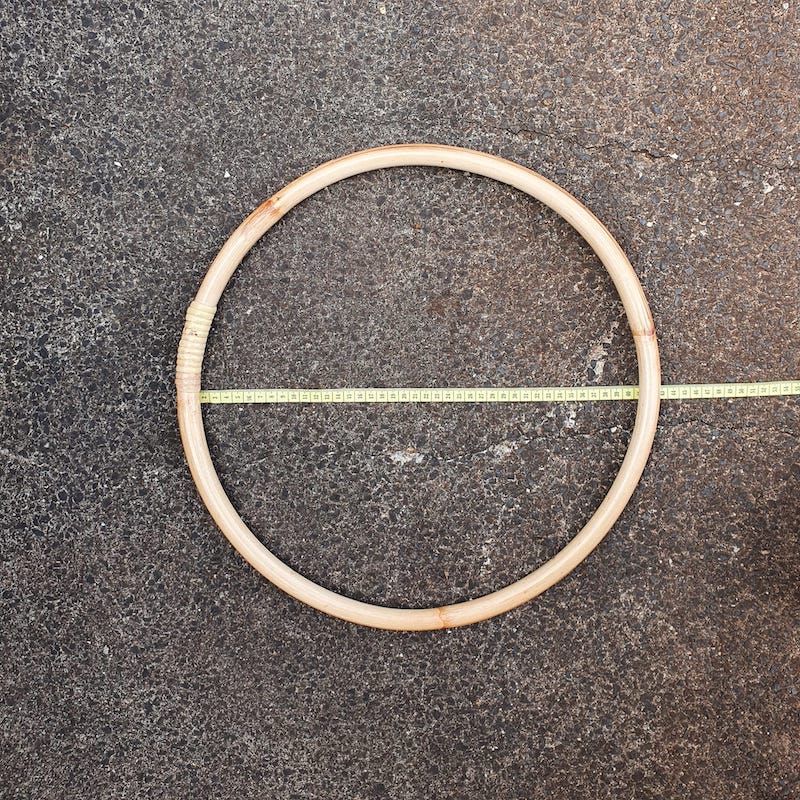 42-45cm Rattan Hoop - Natural & Handmade