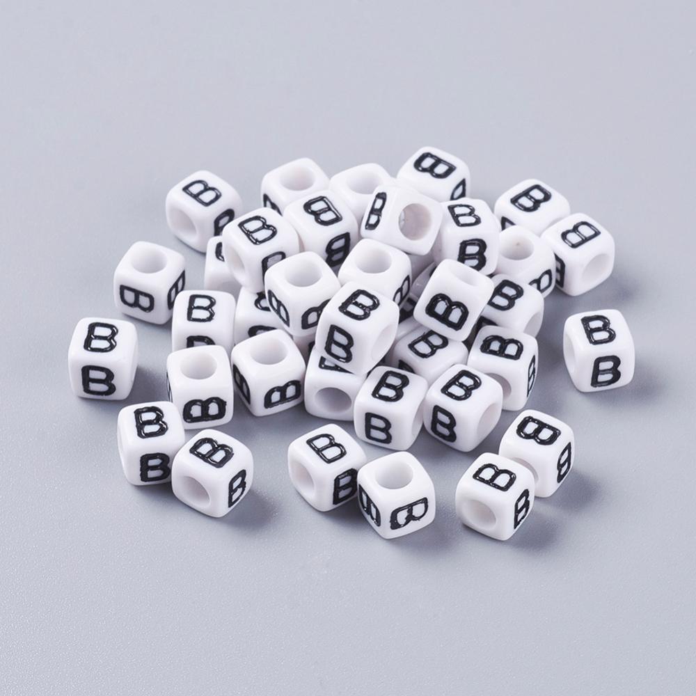 Alphabet Letter Beads (Cubes) - B