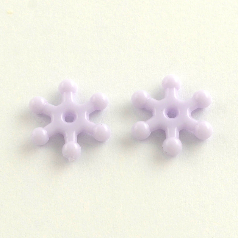Pinwheel (100) - 15mm Acrylic Pastel Opaque Beads