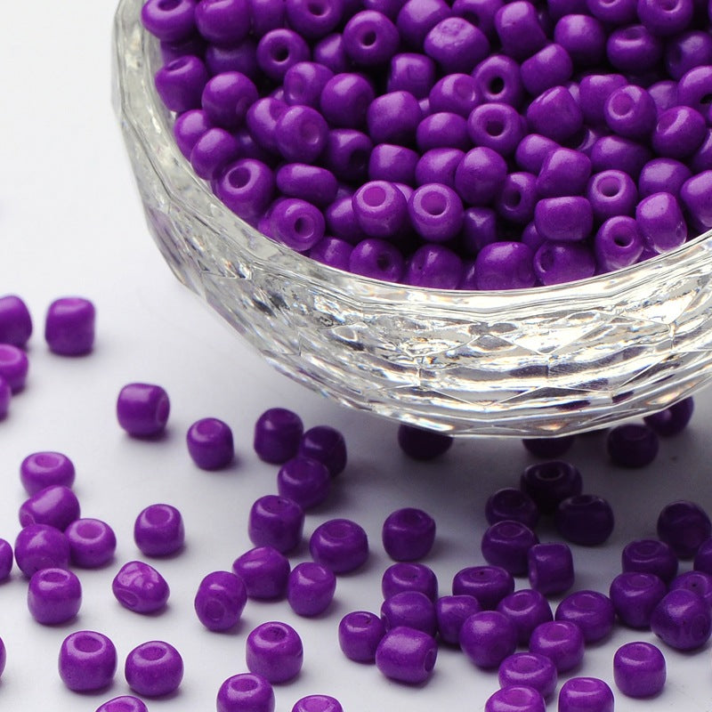 Purple - 6/0 Baked On Colour (50g) - Seed Beads