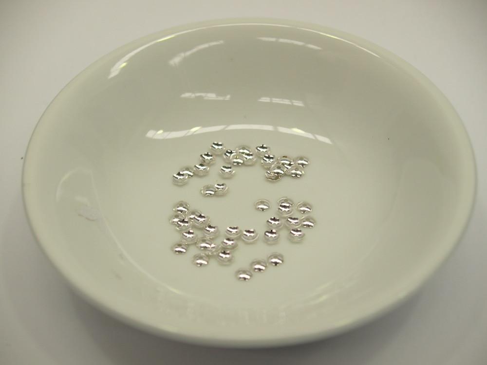 4mm Bead Caps (100) - Silver - Daisy