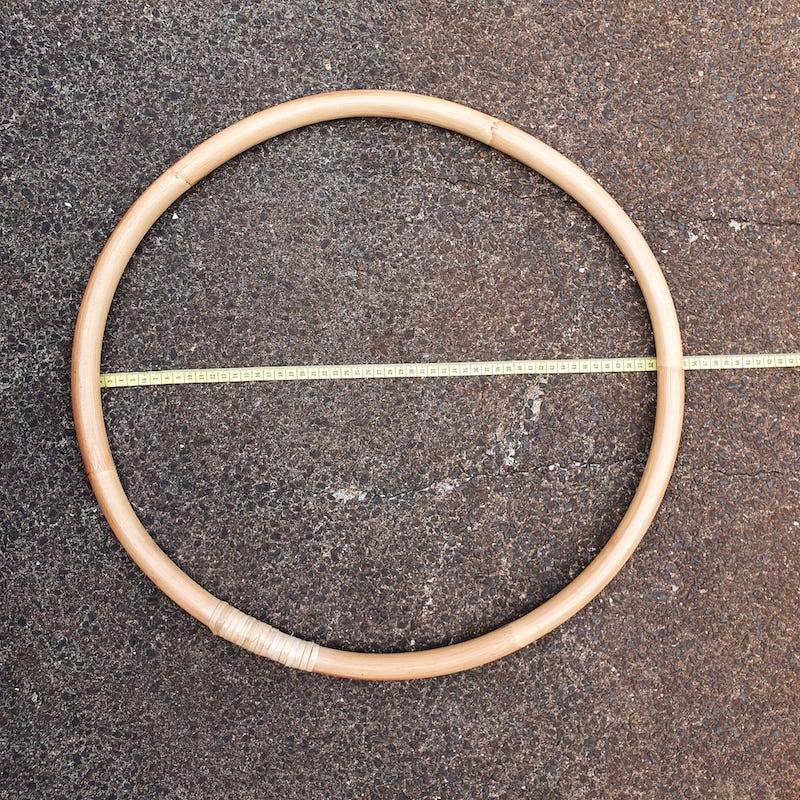 53cm Rattan Hoop - Natural & Handmade