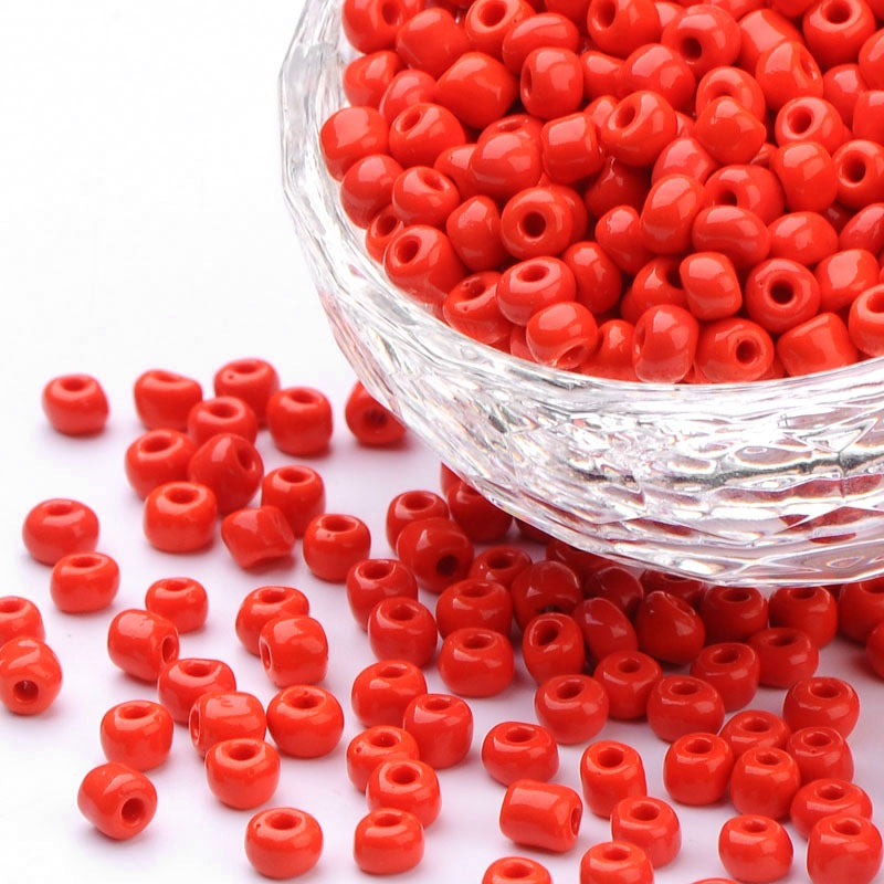 Red - 6/0 Opaque (50g) - Seed Beads