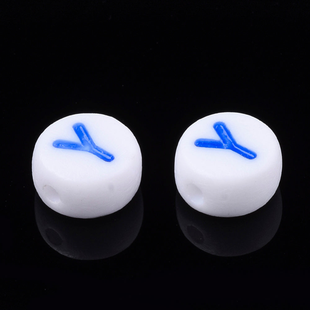 Alphabet Letter Beads (Rainbow) - Y