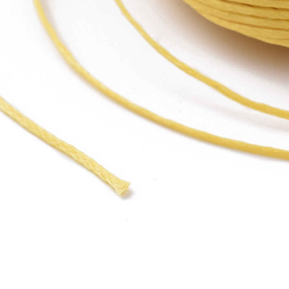 Chocolate (10m) - 1x0.3mm Flat Waxed Cord - Bead Shack