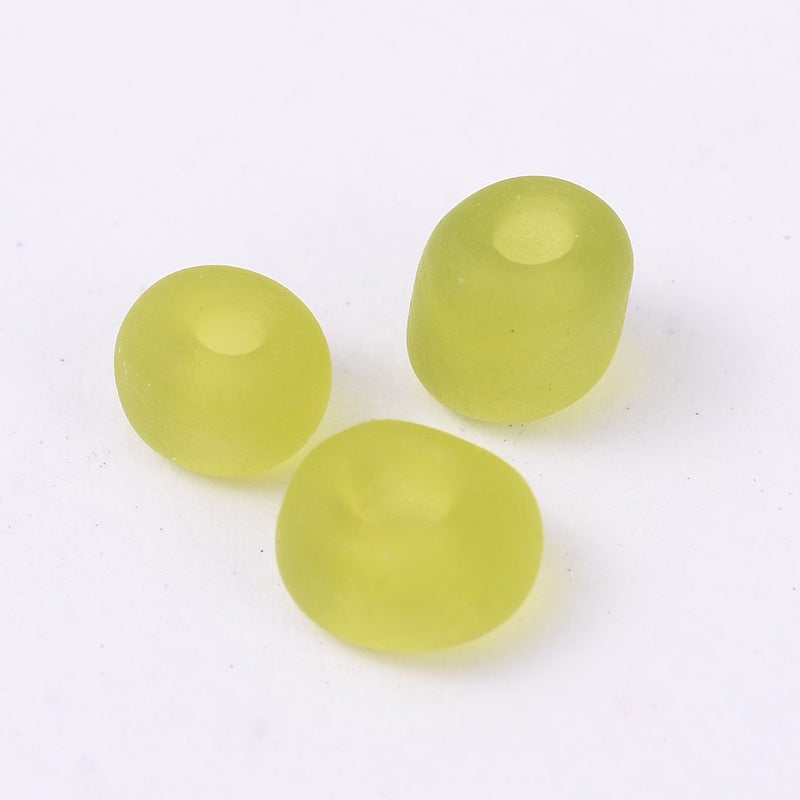 Olive Green - 6/0 Frosted Transparent (50g) - Seed Beads