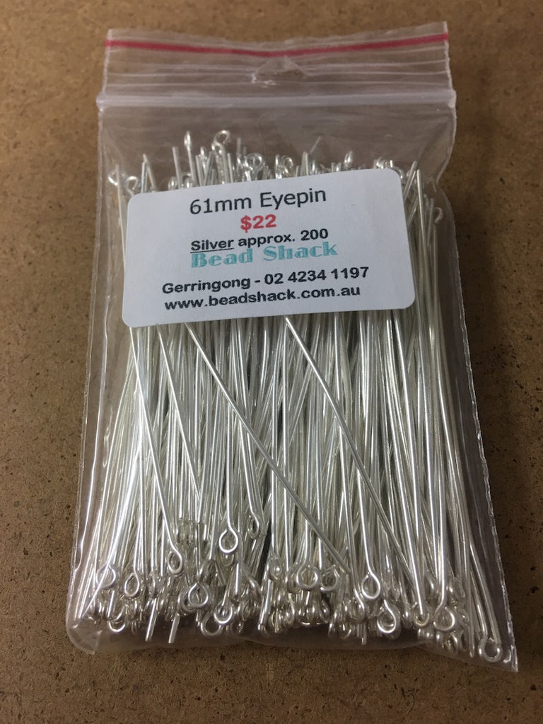 61mm Eyepin - Silver - Bead Shack