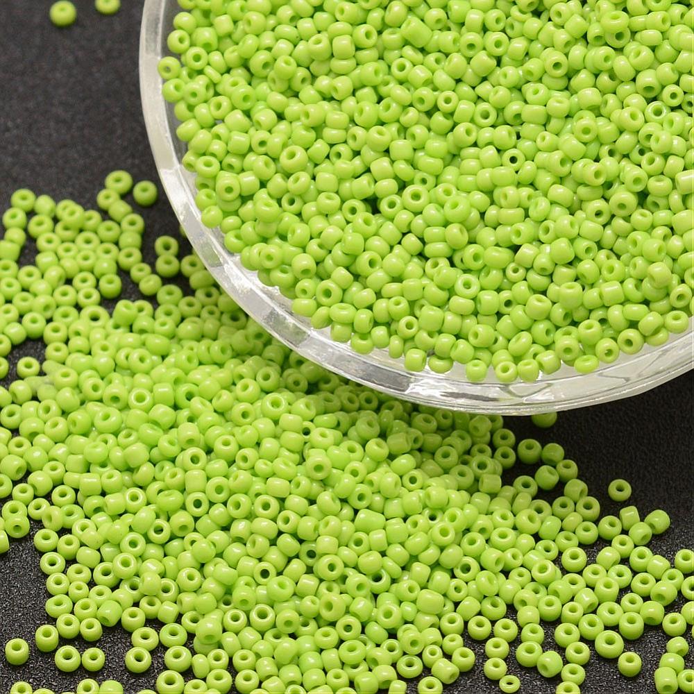 Lime Green - 8/0 Opaque (50g) - Seed Beads