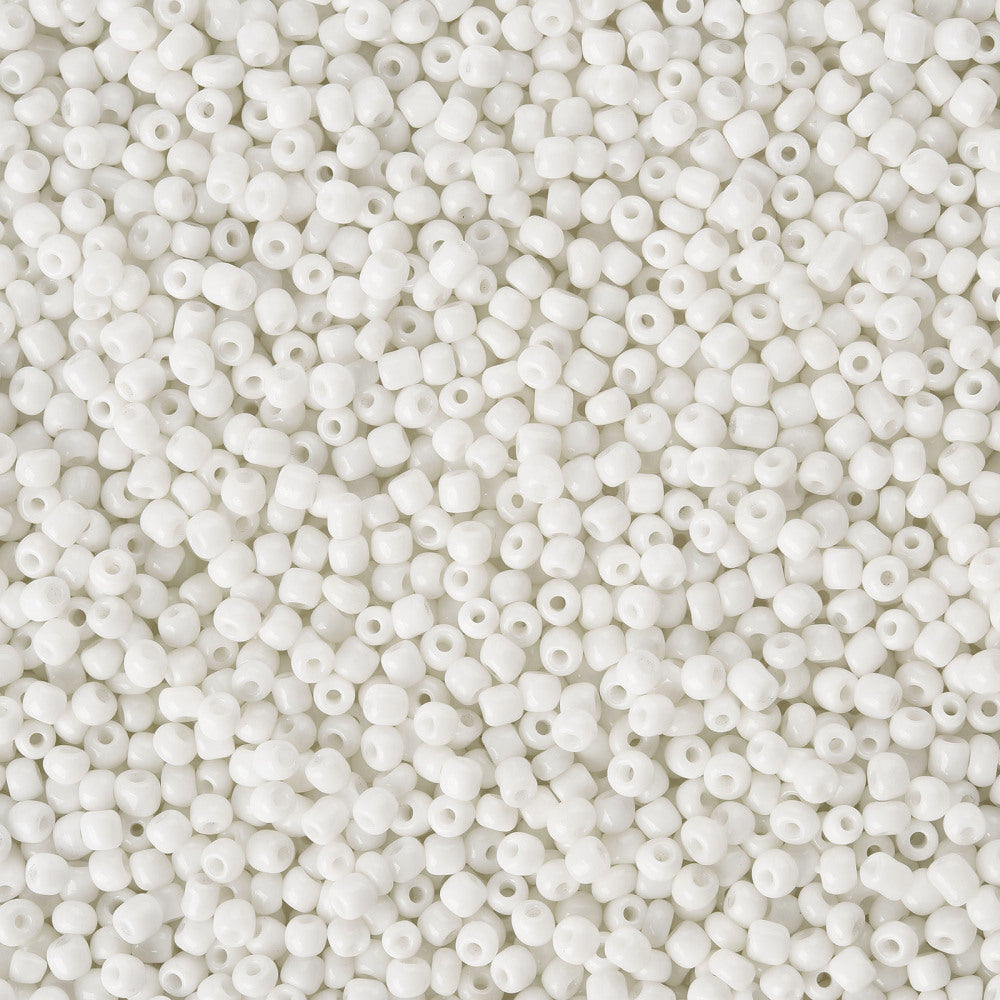 White - 12/0 Opaque (50g) - Seed Beads