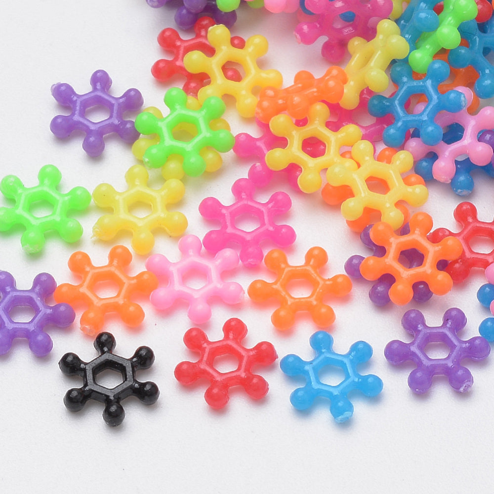 Pinwheel (250) - 8mm Acrylic Opaque Beads