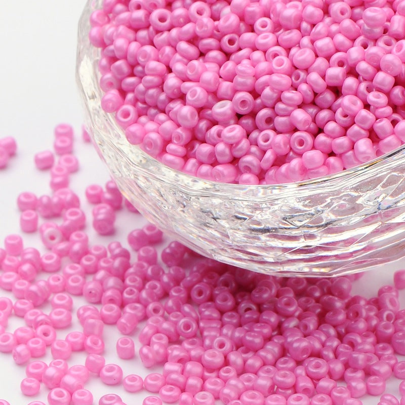 Hot Pink - 8/0 Baked On Colour (50g) - Seed Beads