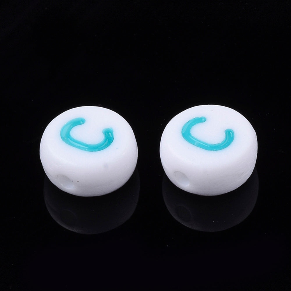 Alphabet Letter Beads (Rainbow) - C