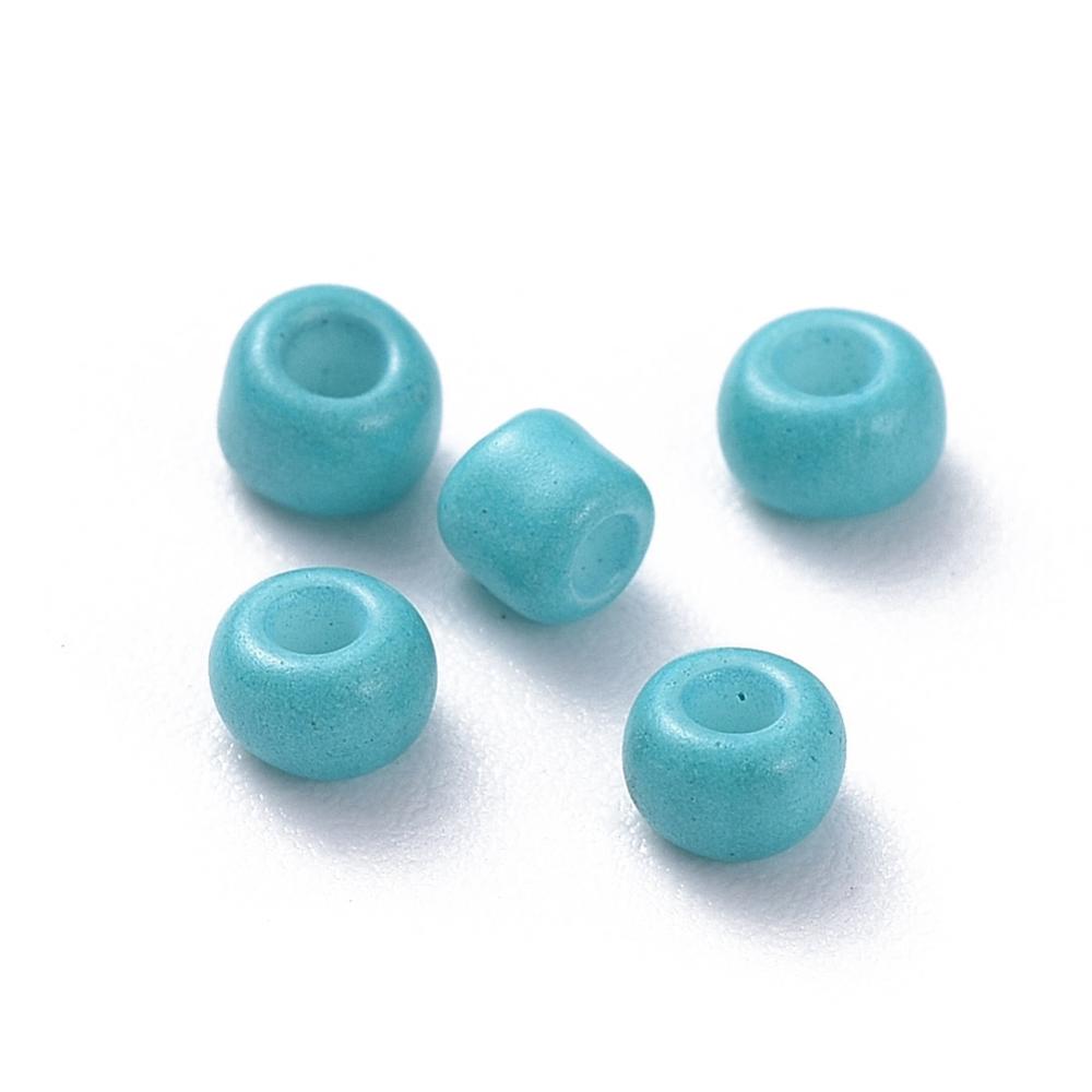 Turquoise - 8/0 Baked On Colour (50g) - Seed Beads
