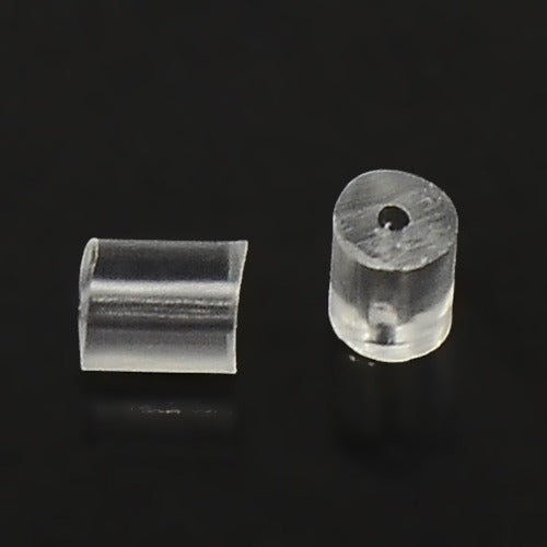 Earring (Tube) Backs (100) - Silicone