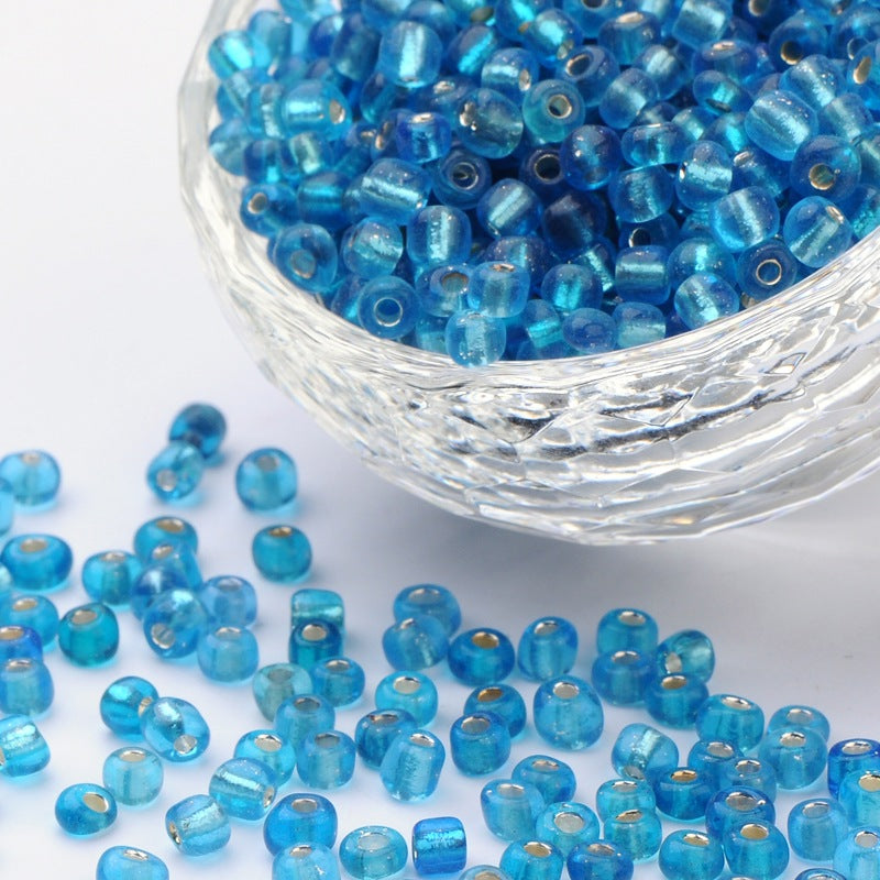 Sky Blue - 6/0 Silverlined (50g) - Seed Beads