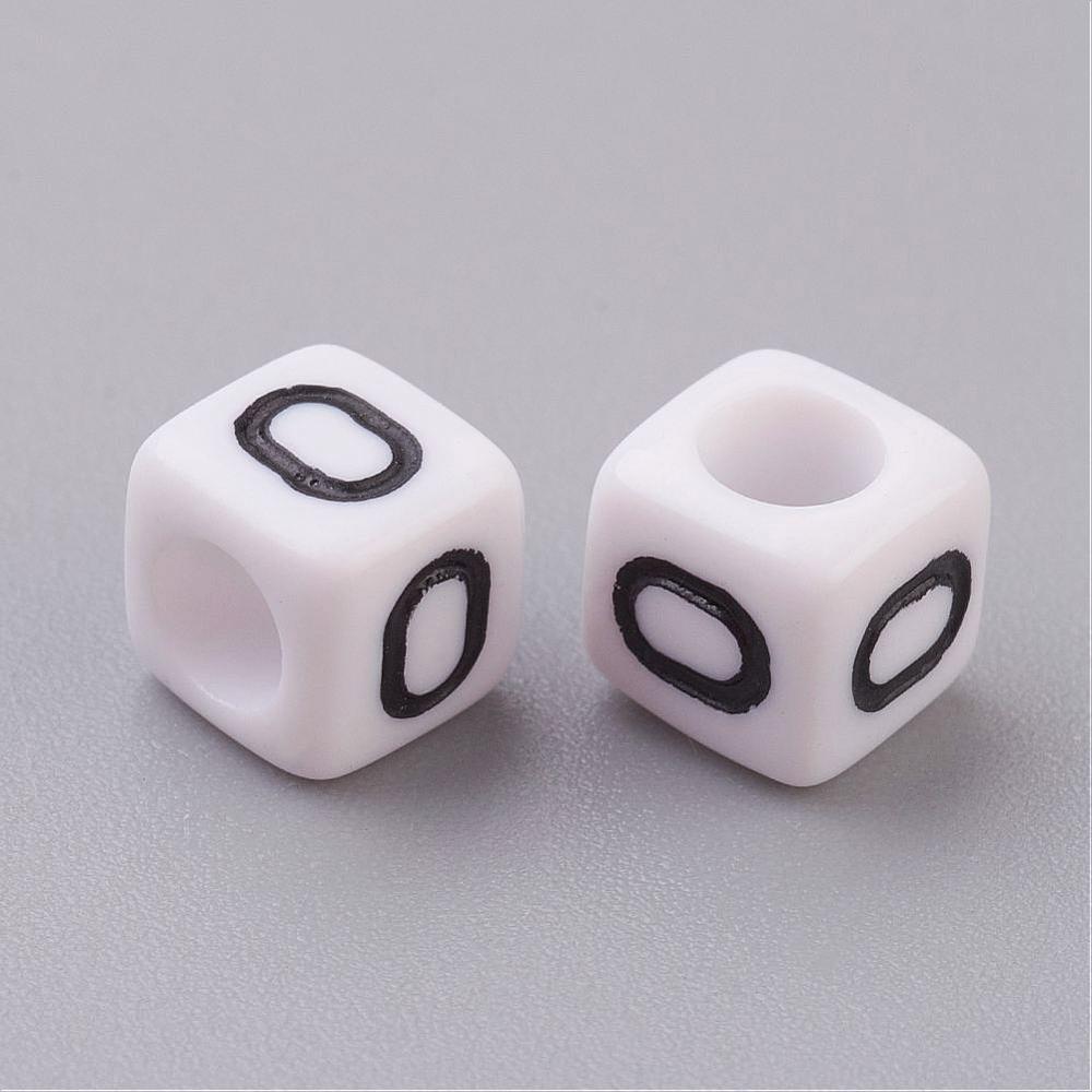 Alphabet Letter Beads (Cubes) - O