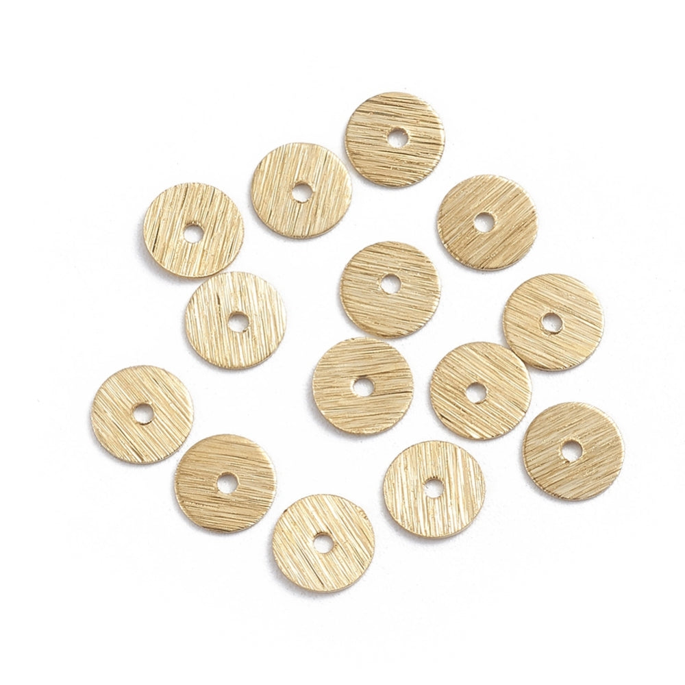 6mm Spacer (50) - Brushed Gold