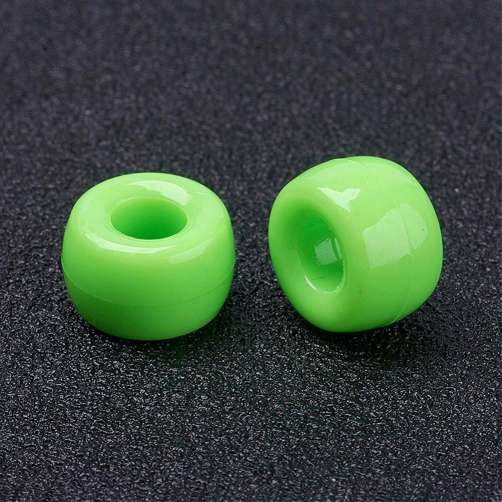 Lime Opaque (100) - Acrylic Pony Beads