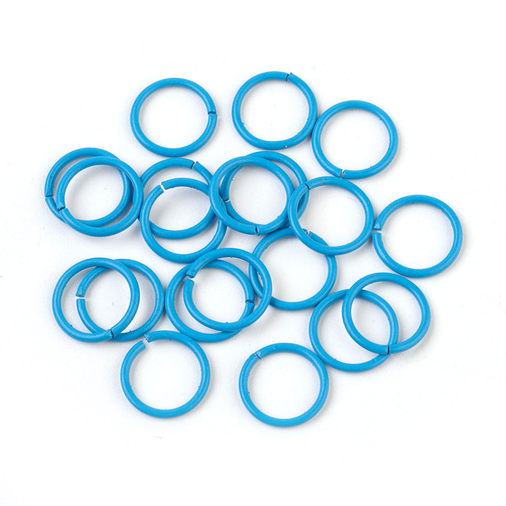 10mm Jumprings (20) - Blue