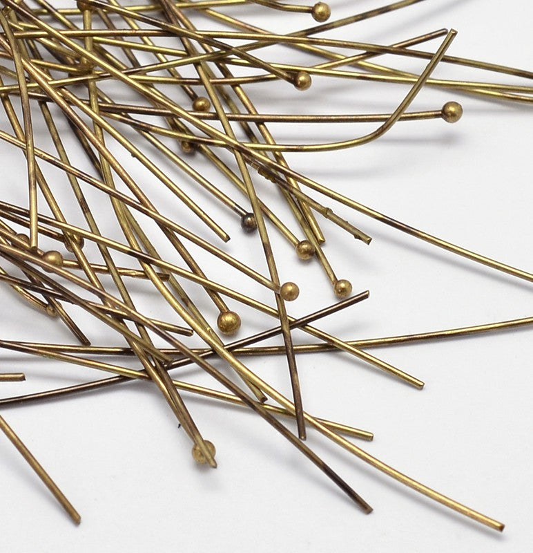 60mm Headpin (50) - Ancient Gold