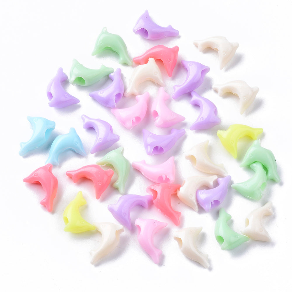 Animal Pony Beads (25) - Dolphin