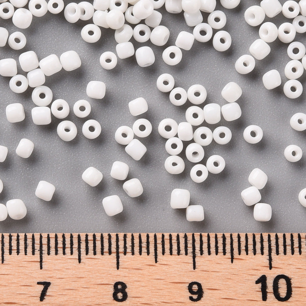White - 12/0 Opaque (50g) - Seed Beads