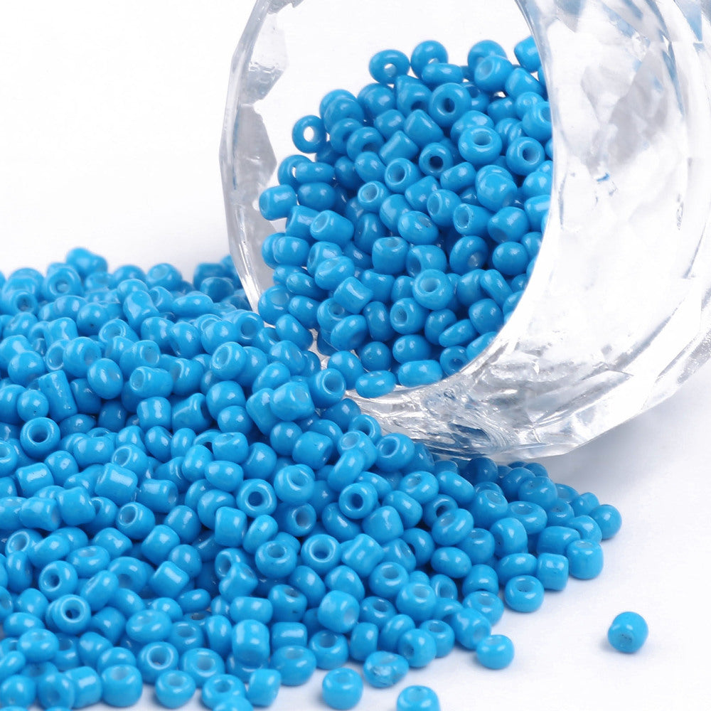 Blue - 12/0 Baked On Colour (50g) - Seed Beads