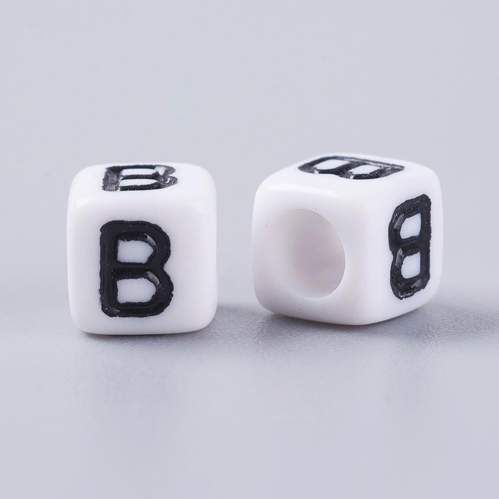 Alphabet Letter Beads (Cubes) - B