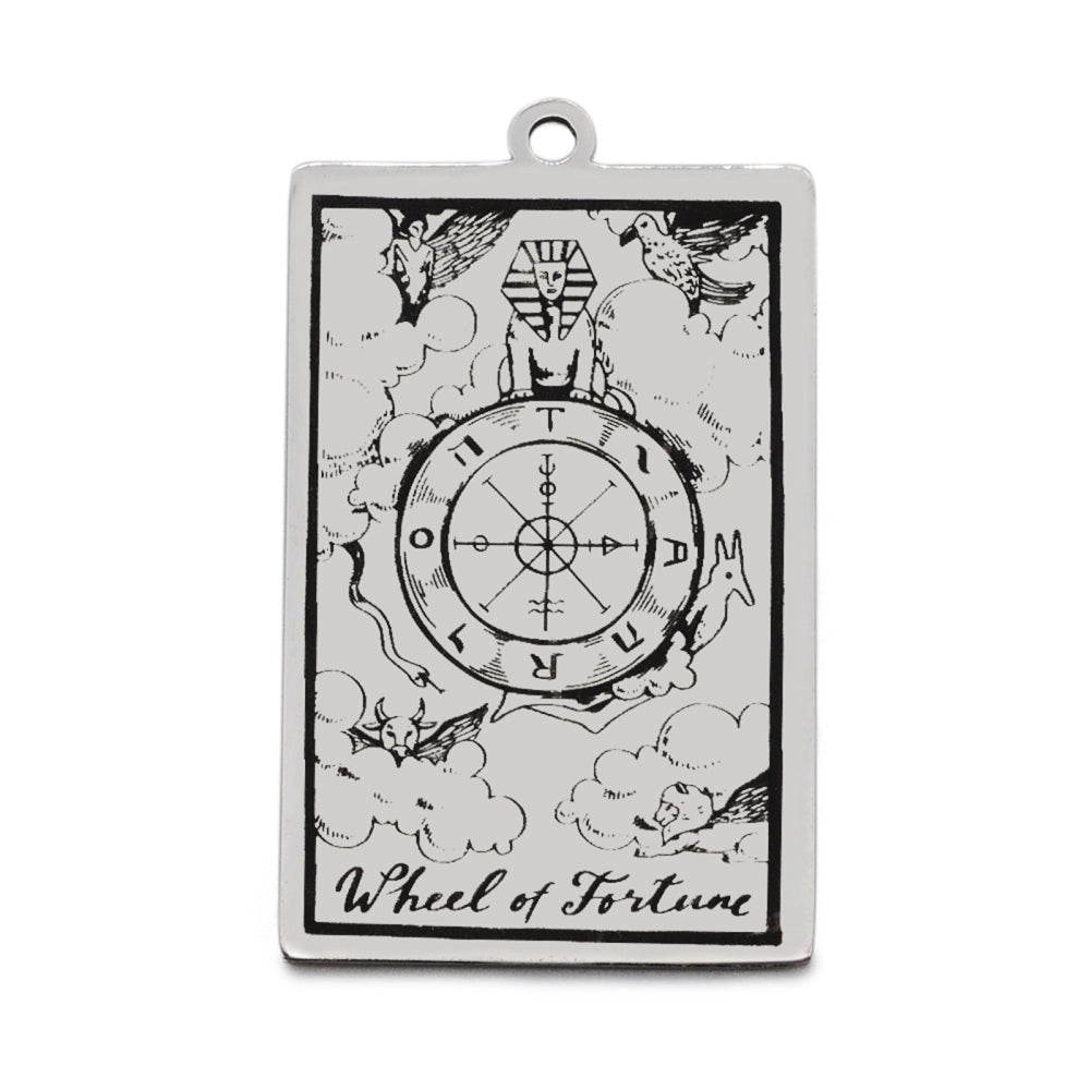 Wheel of Fortune - Tarot Card Pendant (1)