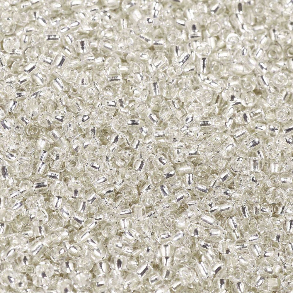 Clear - 12/0 Silverlined (50g) - Seed Beads