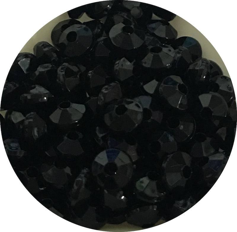 Rondelle Acrylic Beads 6x4mm (100)