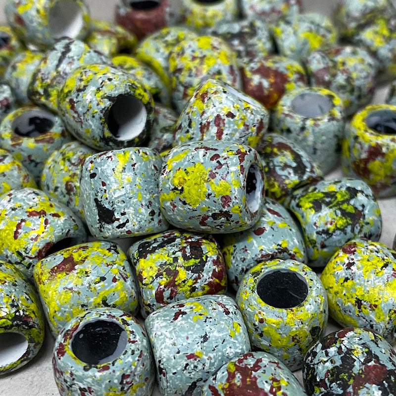 12mm Tube (25) - Green - Vintage Lucite Beads