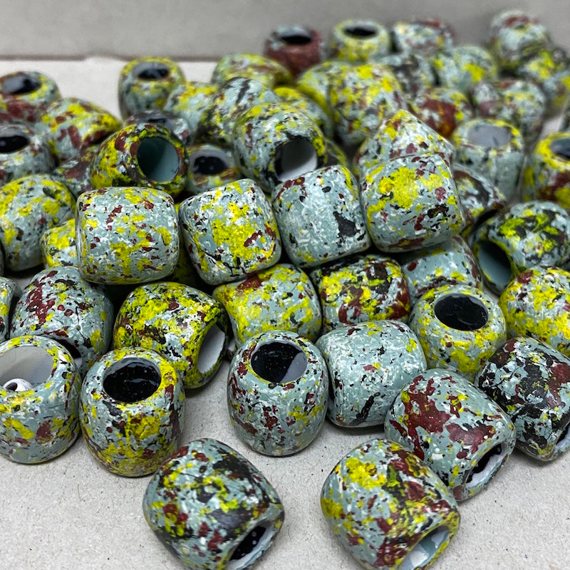 12mm Tube (25) - Green - Vintage Lucite Beads