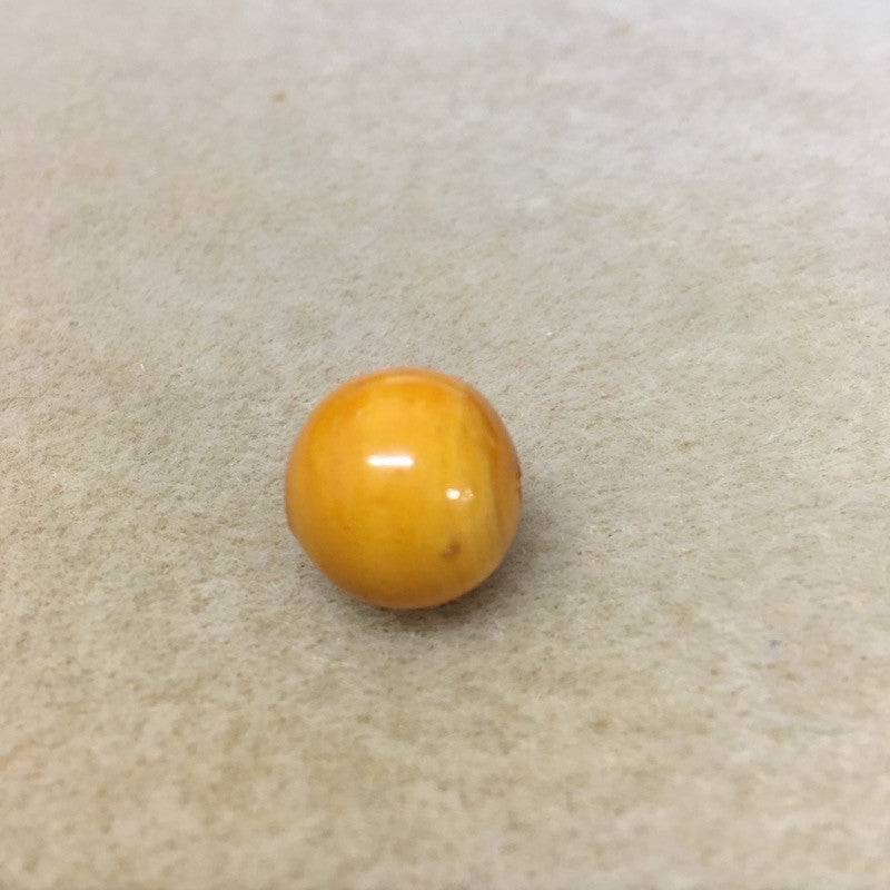 14mm Round Beads (10) - Vintage Lacquered Wood