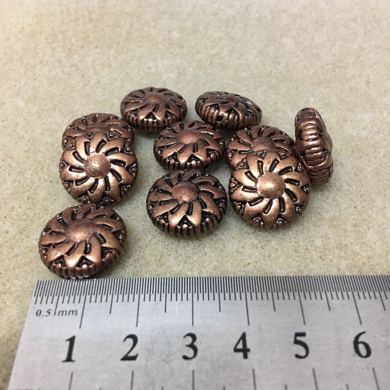 18mm Coin (10) - Ancient Brass - Moroccan Style Vintage Beads