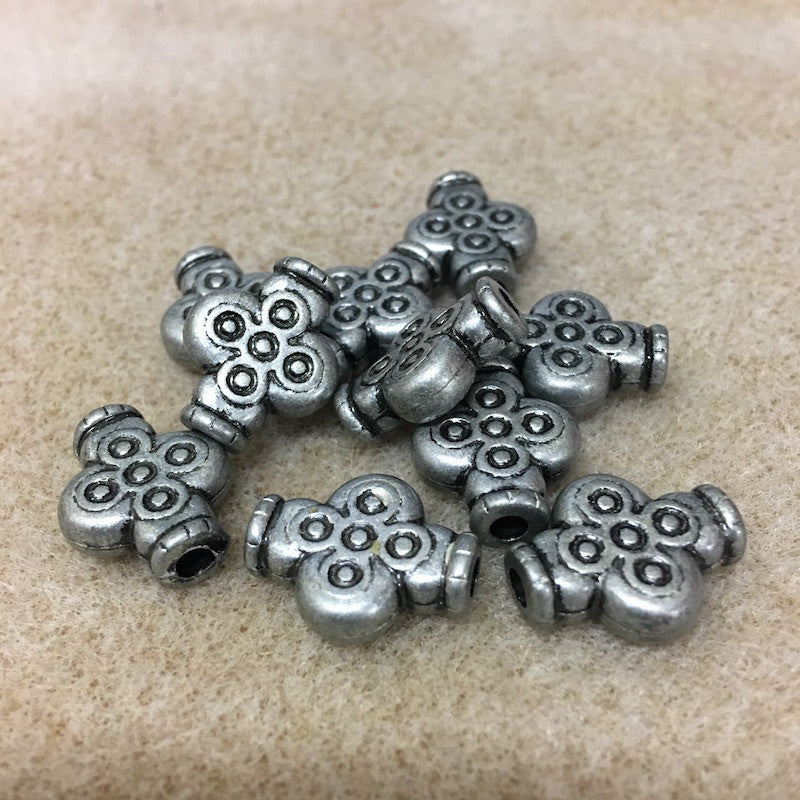 18x14mm Cross (10) - Pewter - Moroccan Style Vintage Beads