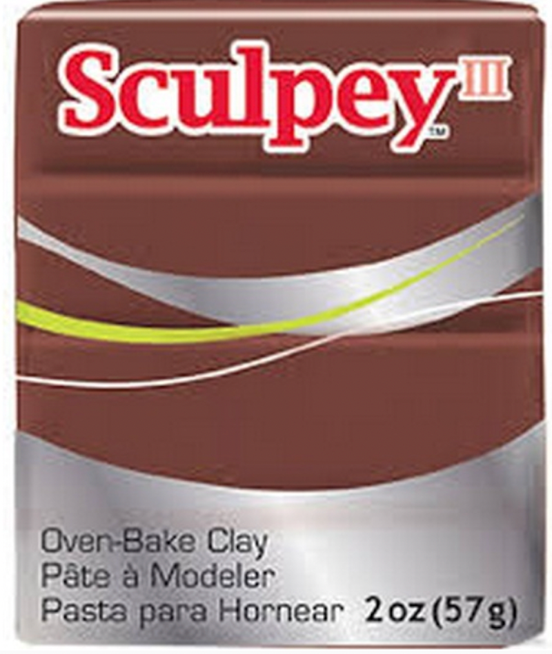 Chocolate (57g) - Sculpey III Polymer Clay