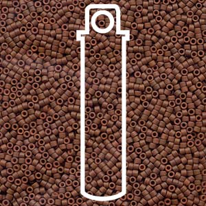 # 794 DBR Delica 11/0 DYED MATTE OPAQUE SIENNA - 7.2g Tube