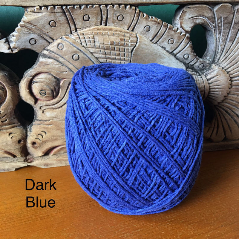 1mm Natural Cotton Rope Cord - Dark Blue