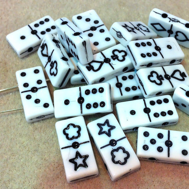 Domino Beads (20) - White