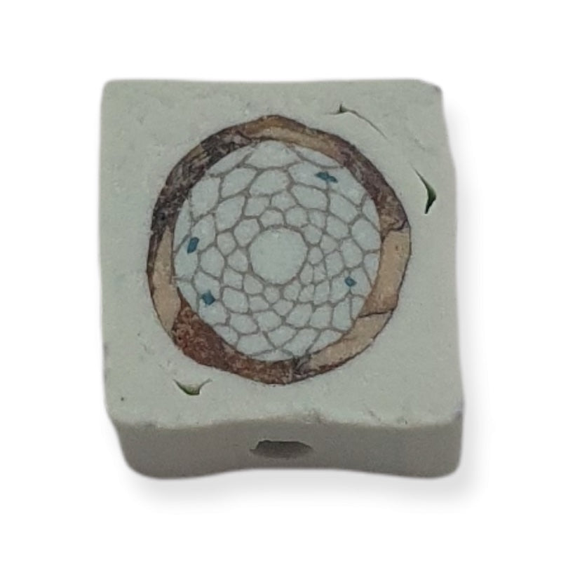 10mm Square Fimo Beads (10) - Dream Catcher