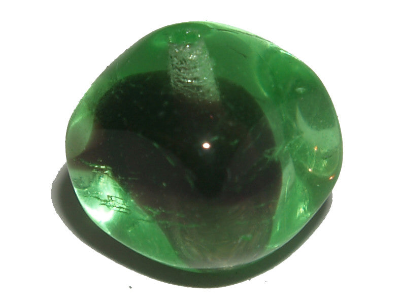 Black/Green Givre 10mm Square/Round Qty: 10 beads - Bead Shack