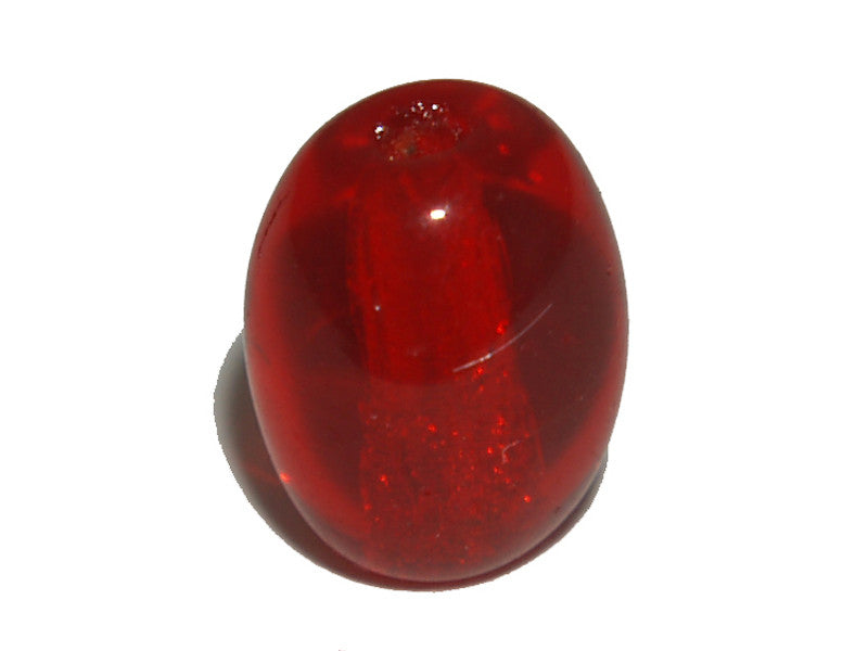 Red Transparent 8x6mm Oval Qty: 10 beads - Bead Shack