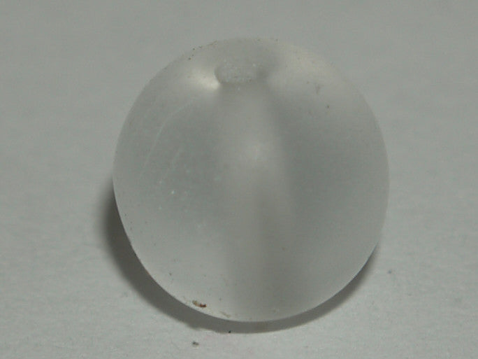 Clear Frosted 5mm Round Qty: 50 beads - Bead Shack