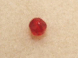 Ruby Transparent Faceted 6mm Round Qty: 10 beads - Bead Shack