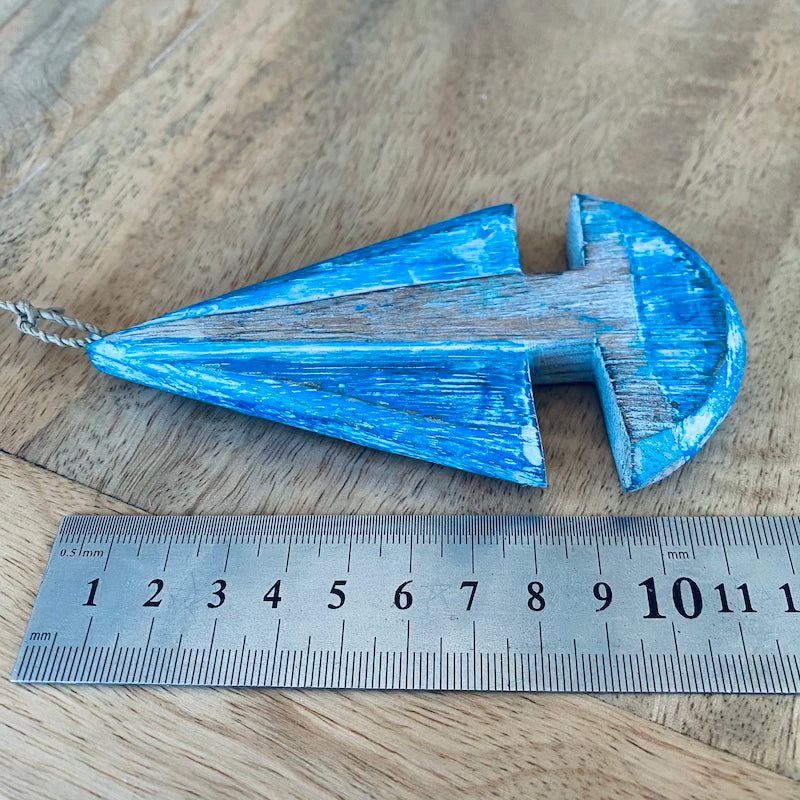 Sailing Boat (1) - Blue - Nautical Wood Craft Decoration